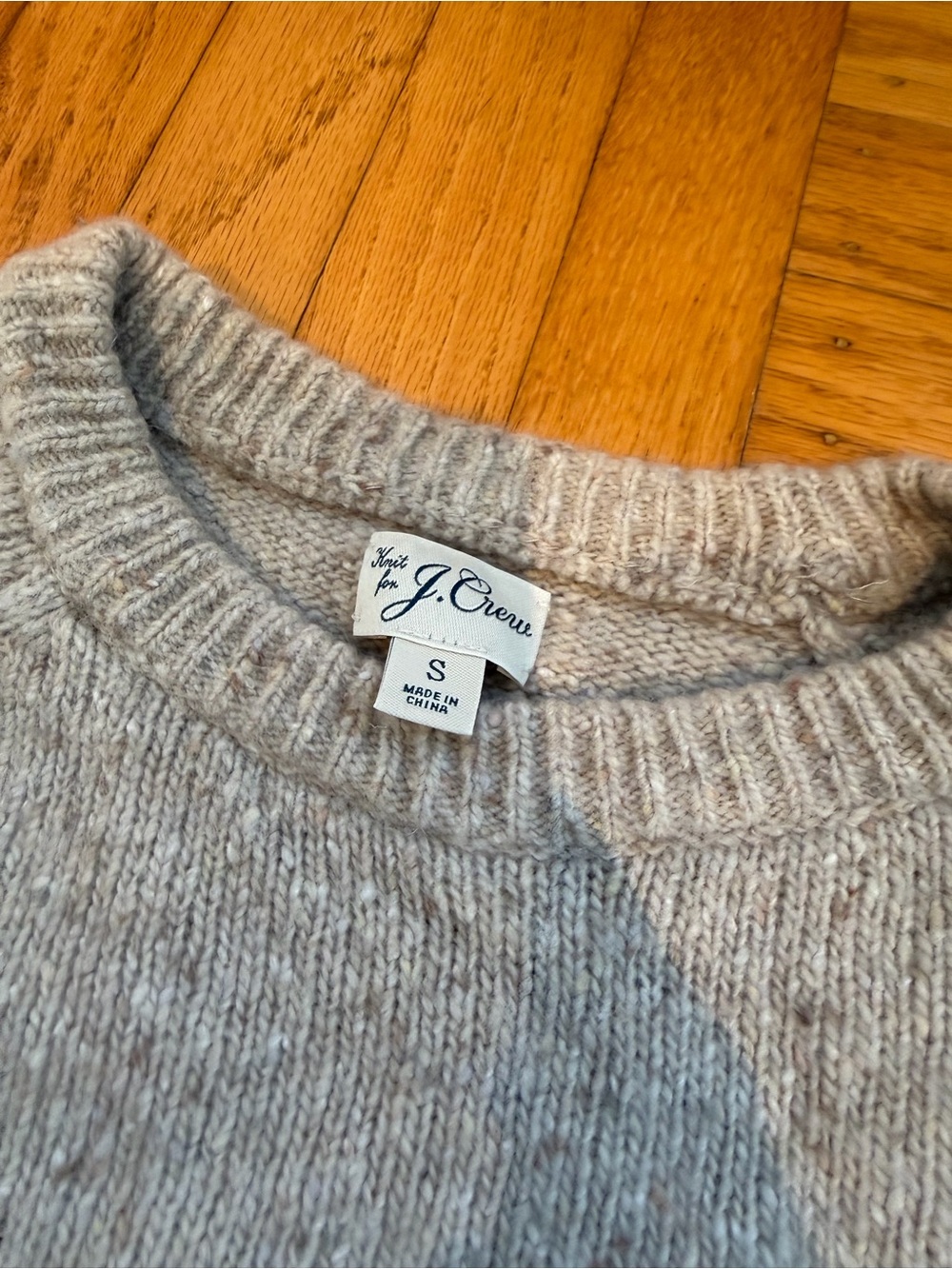 J. Crew Crewneck Sweater in Light Heather Gray